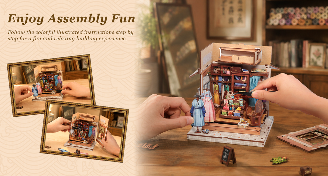 Rokrgeek Lotus Hall Hanbok Studio DIY Miniature House