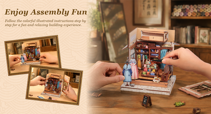 Rokrgeek Lotus Hall Hanbok Studio DIY Miniature House