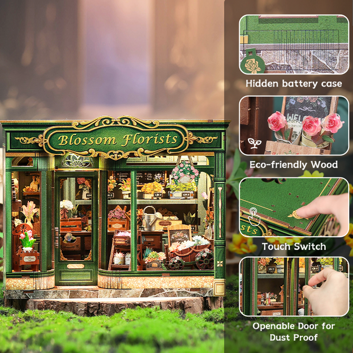 Rokrgeek Blossom Florists DIY Miniature House Kit