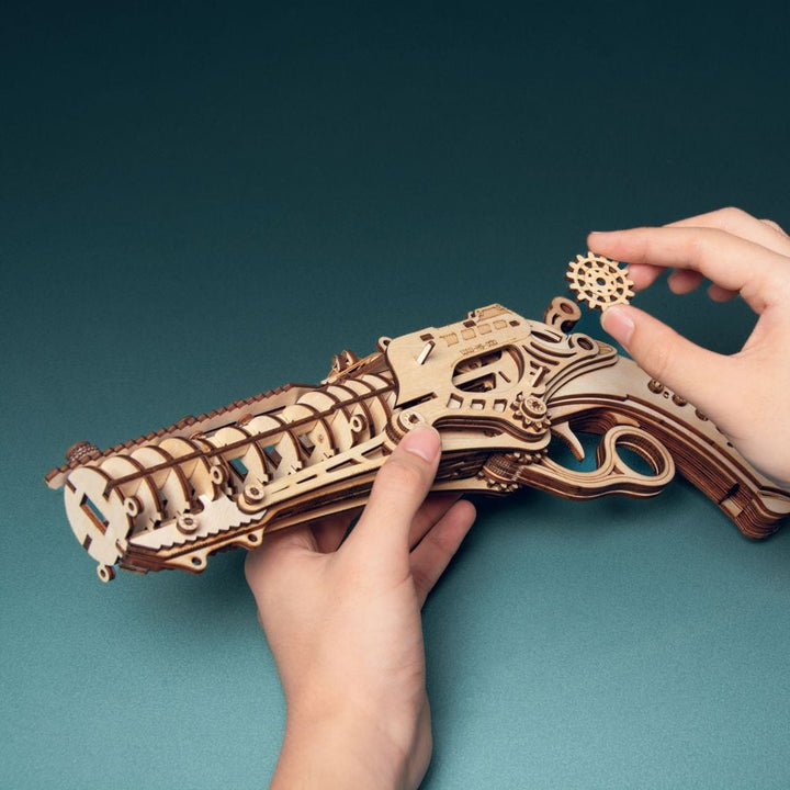 Lever Pistol Wooden Gun 3D Puzzle