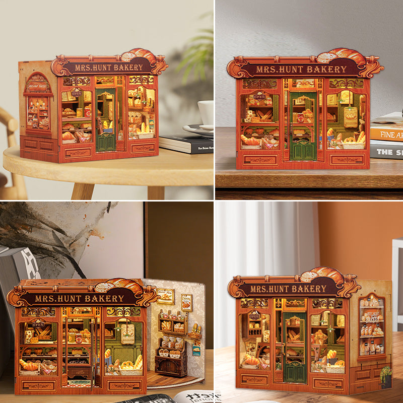 Rokrgeek Mrs. Hunt Bakery DIY Miniature House Kit