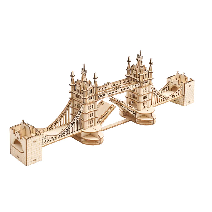 Puzzle en bois 3D du pont de la tour ROKRGEEK