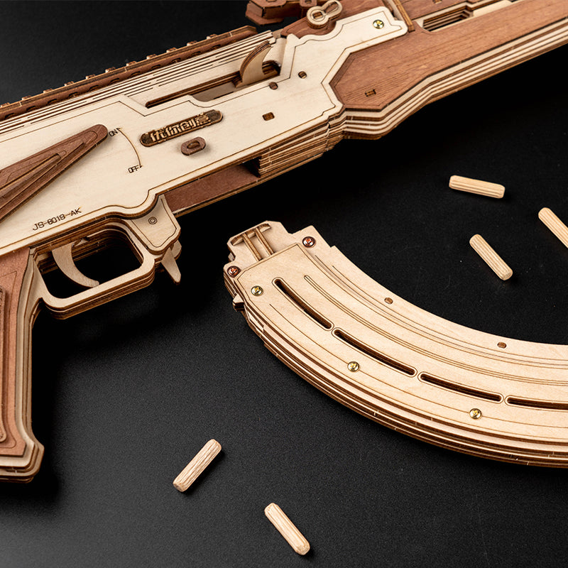 Rokrgeek AK47 Assault Rifle 3D Wooden Gun Puzzle
