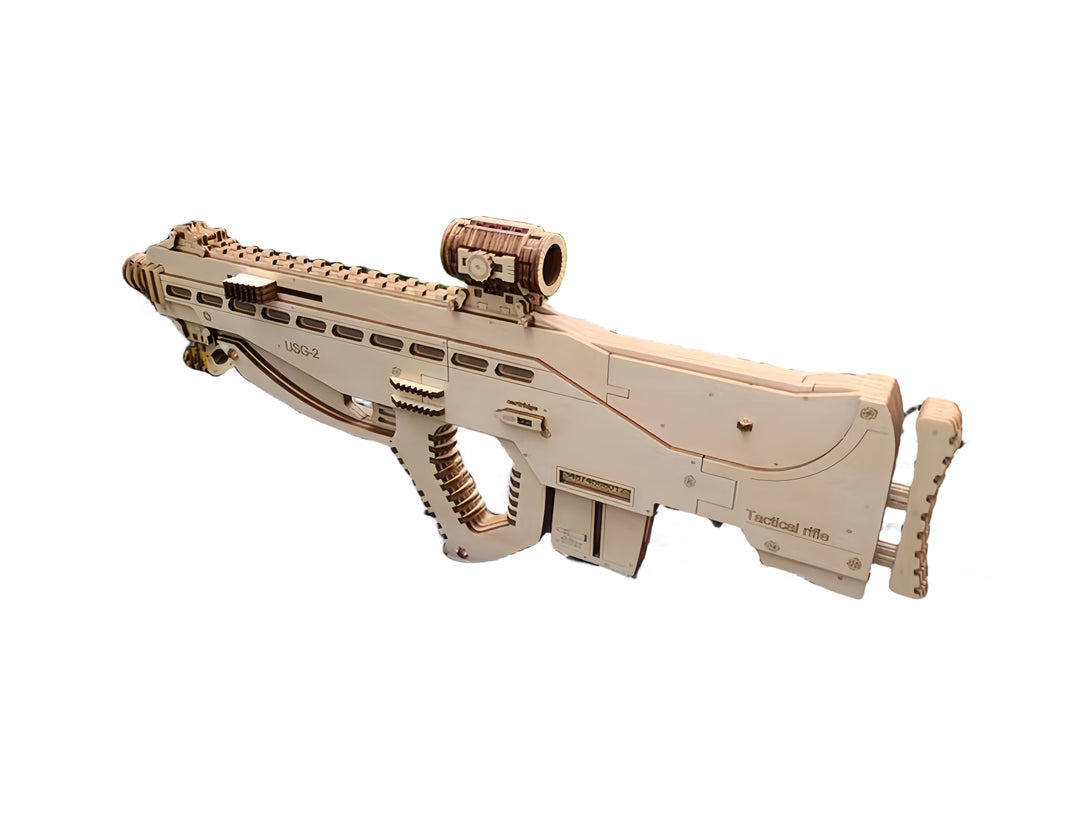 Rokrgeek Assault AUG 3D Wooden Gun Puzzle