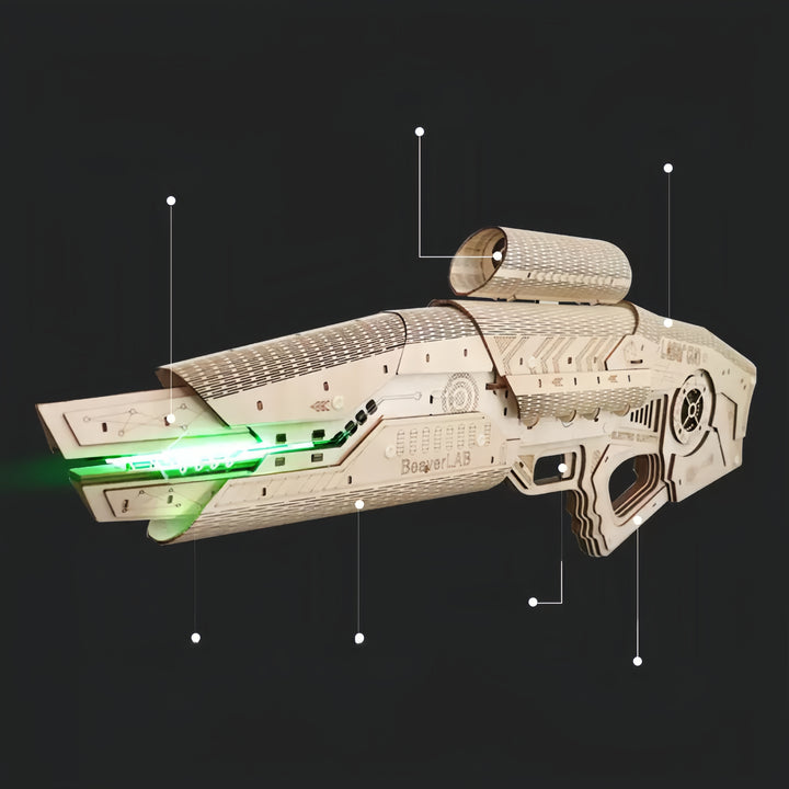 Rokrgeek Laser Star Wooden Gun Models