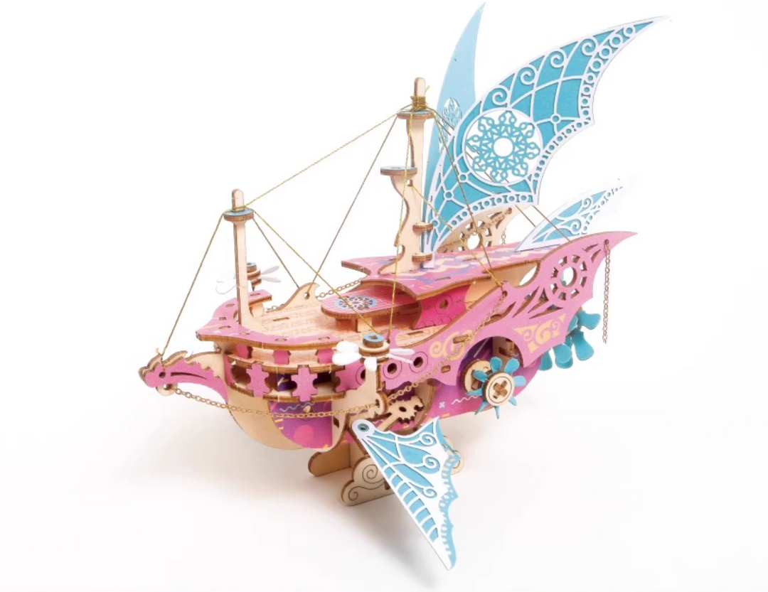 Rokrgeek Fantasy Spaceship Handmade Series 3D Wooden Puzzle