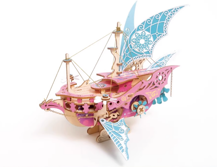 Rokrgeek Fantasy Spaceship Handmade Series 3D Wooden Puzzle