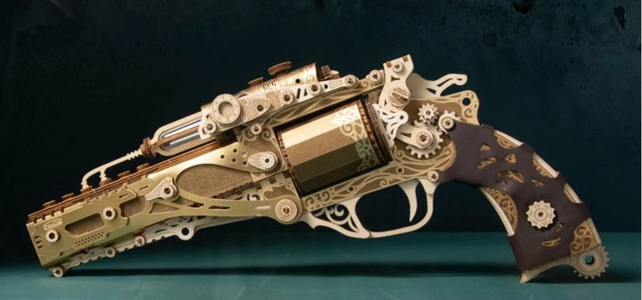 Puzzle en bois 3D Rokrgeek Revolver Gun