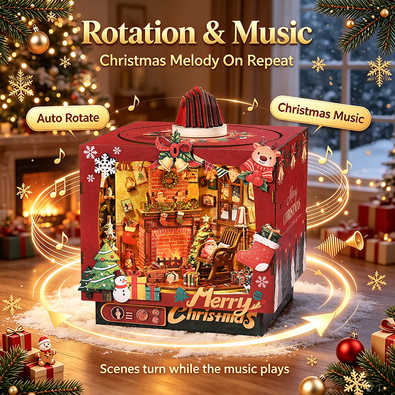 ROKRGEEK CHRISTMAS TRIPLE SCENE DIY BOOK NOOK KIT