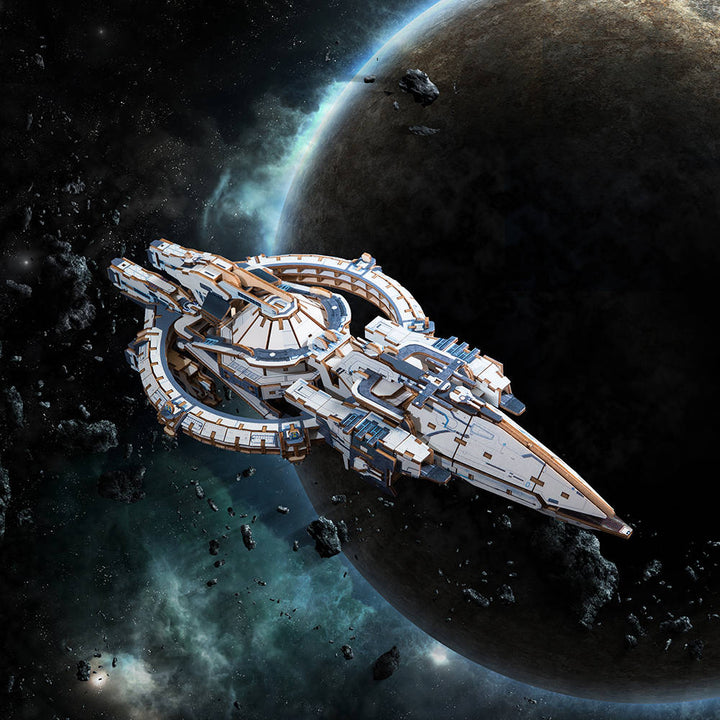 Rokrgeek 3. Body Problem Battleship 3d Wooden Puzzle