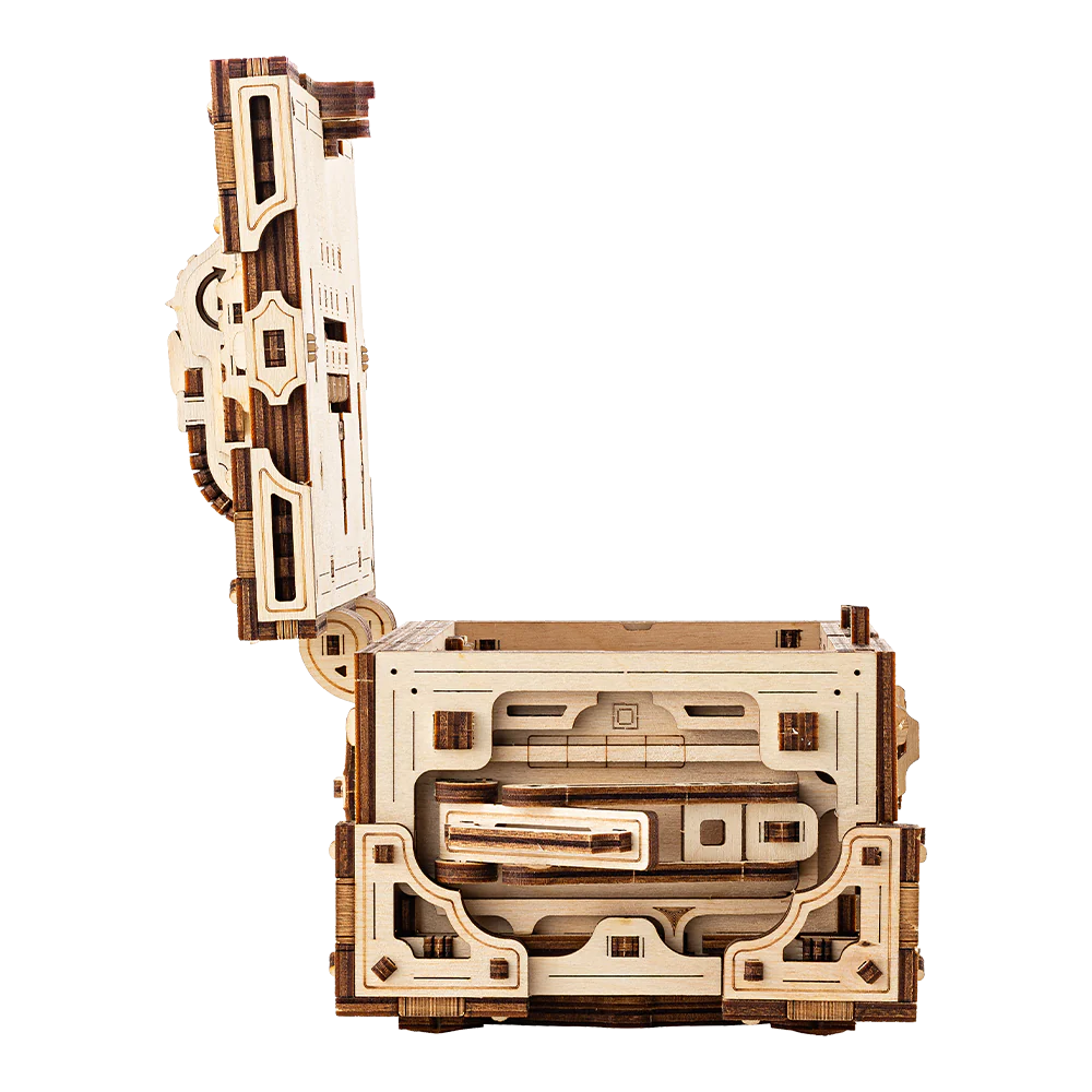 Decrypt the Treasure Box 3D Wooden Puzzle – Rokr Geek