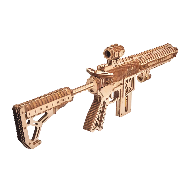 Rokrgeek M4 3D Wooden Gun Puzzle