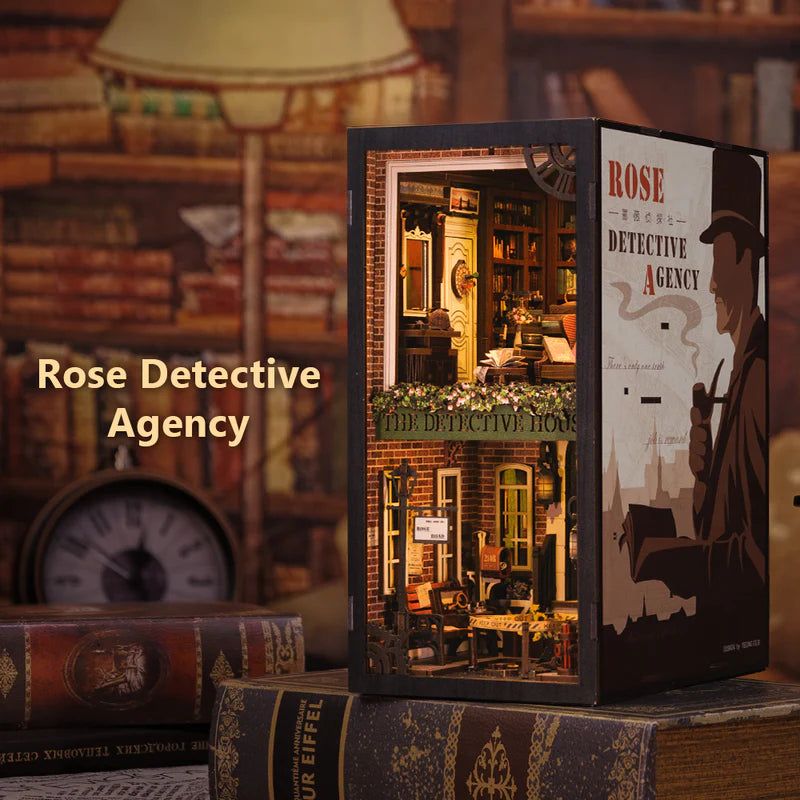 ROKRGEEK Rose Detective Agency DIY Booknook Kit