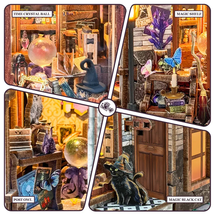 Rokrgeek Time Magic Club Maison miniature à faire soi-même