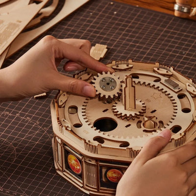 Rokrgeek Luminous Mechanical Mars Moon 3D Wooden Puzzle