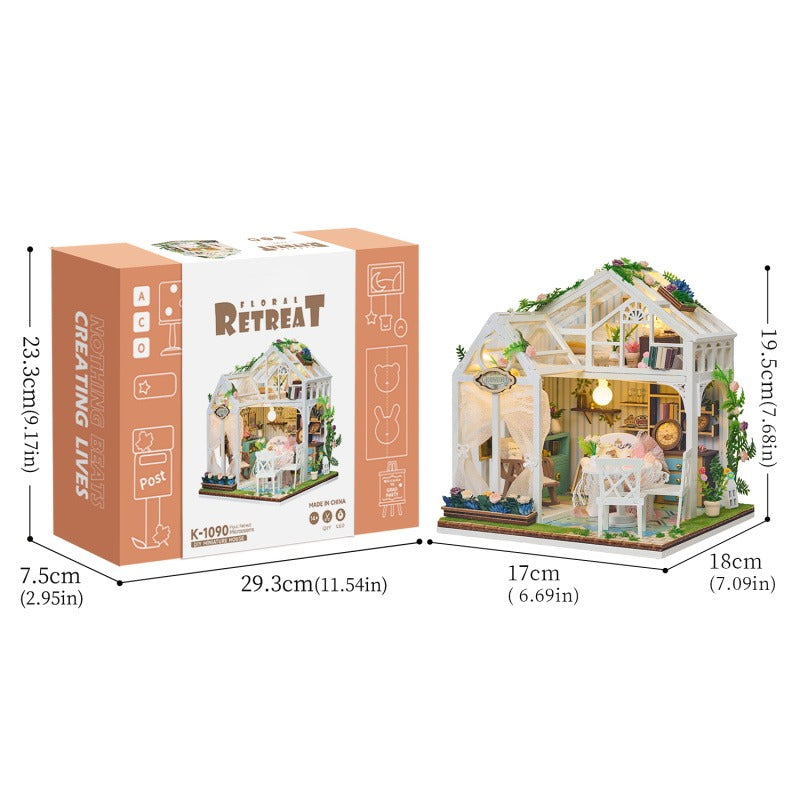 FLORAL RETREAT DIY MINIATURE HOUSE KIT