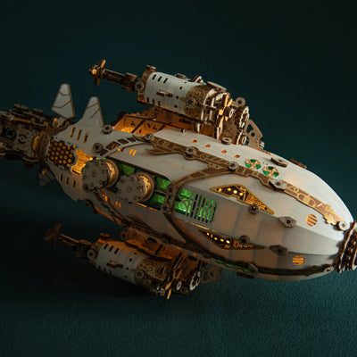 Rokrgeek Steampunk Airships 3D Wooden Puzzle