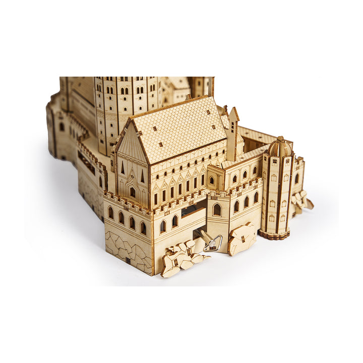 Puzzle 3D en bois avec boîte à musique de l'école de magie de Rokrgeek