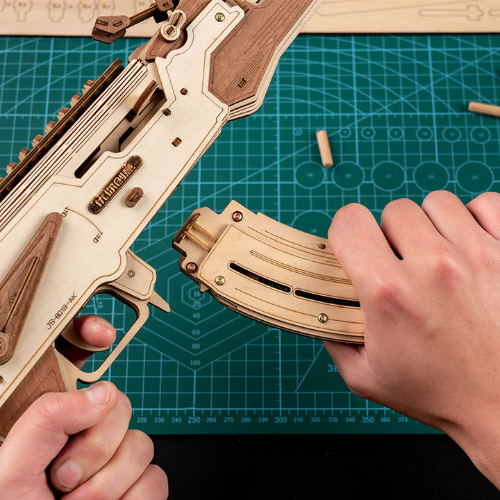 Rokrgeek AK47 Assault Rifle 3D Wooden Gun Puzzle