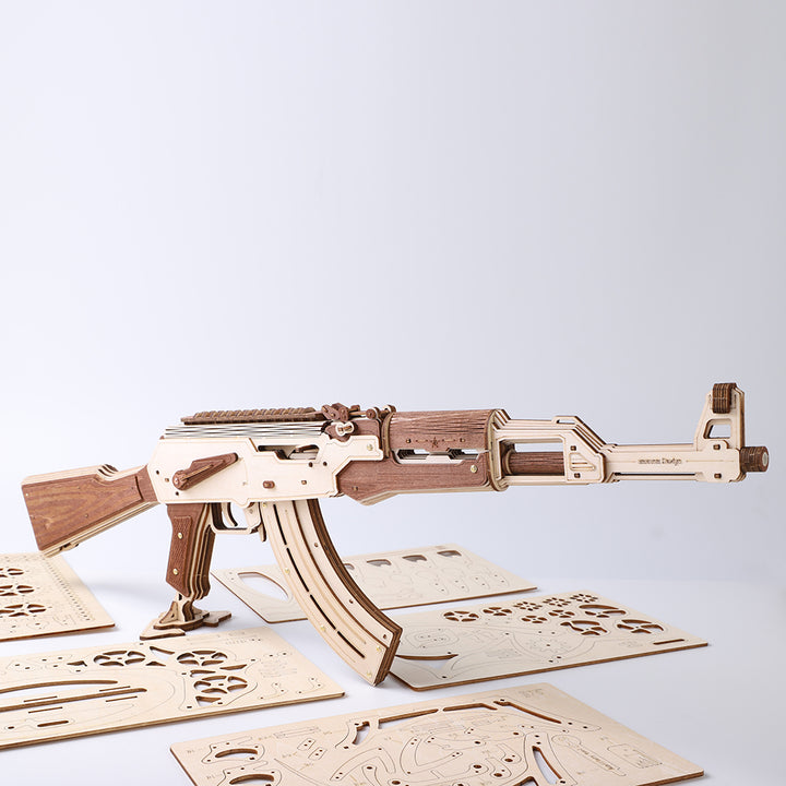 Rokrgeek AK47 Assault Rifle 3D Wooden Gun Puzzle