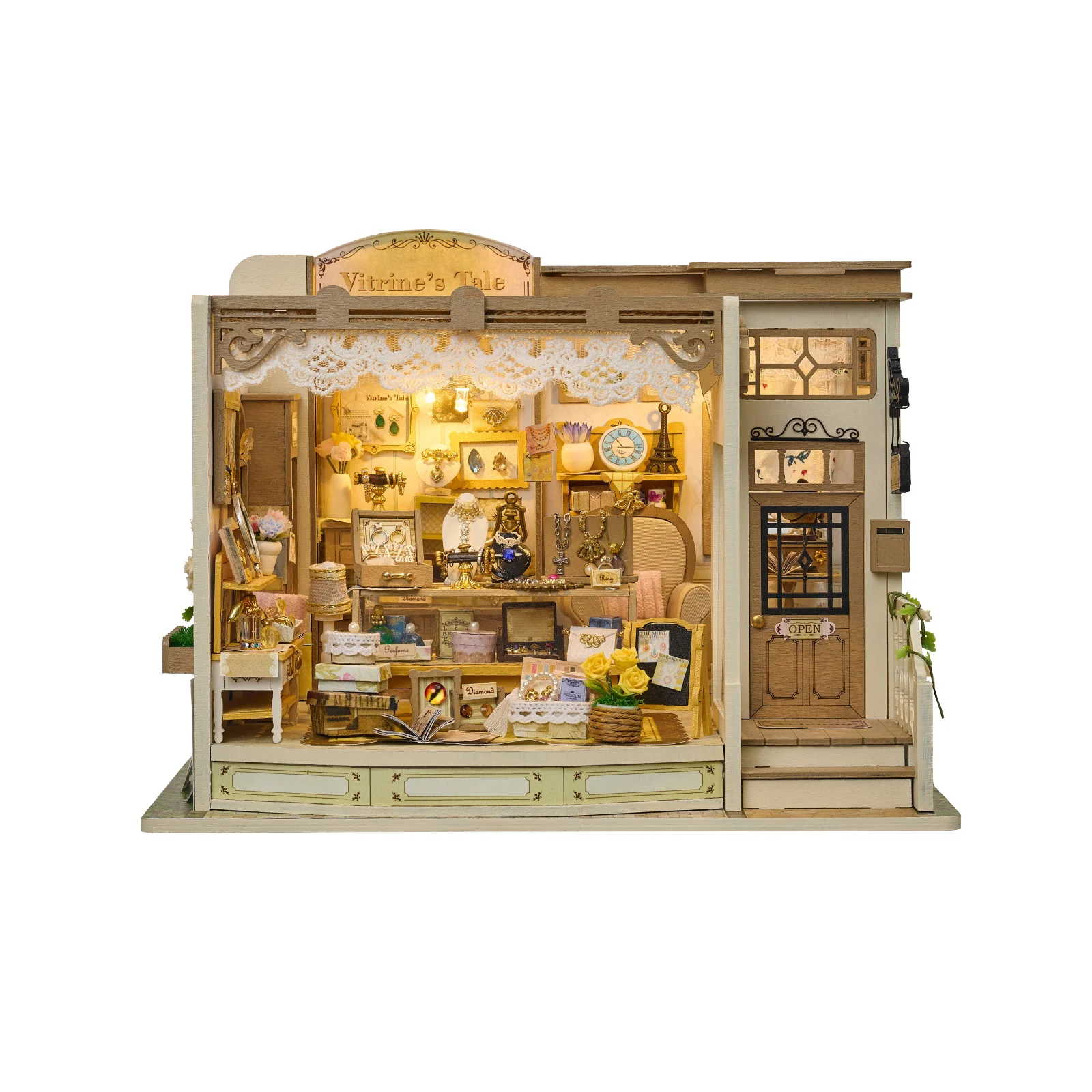 ROKRGEEK VITRINE’S TALE DIY MINIATURE HOUSE KIT