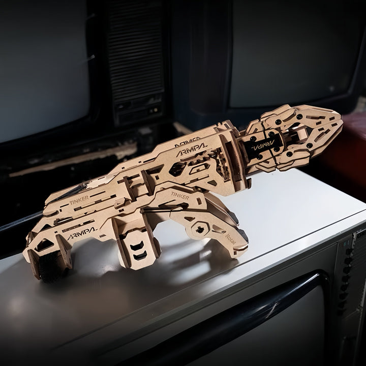 Mechanische Klaue aus Holz