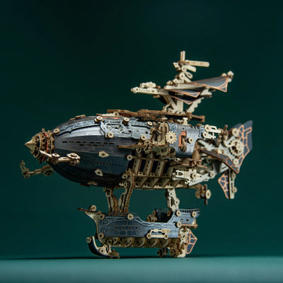 Rokrgeek Steampunk Airships 3D Wooden Puzzle