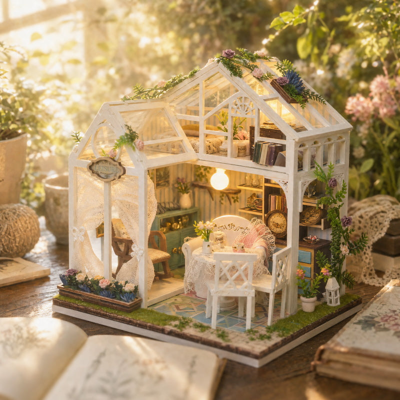 FLORAL RETREAT DIY MINIATURE HOUSE KIT