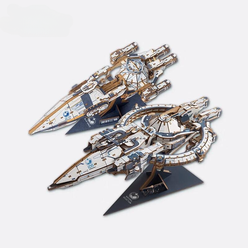 Rokrgeek 3. Body Problem Battleship 3d Wooden Puzzle