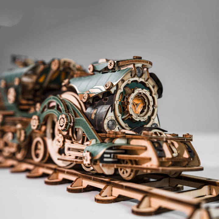Rokrgeek Fantasy Steampunk Train 3D Wooden Puzzle