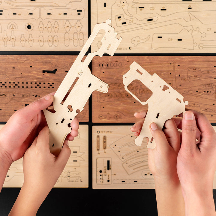 Rokrgeek AK47 Assault Rifle 3D Wooden Gun Puzzle
