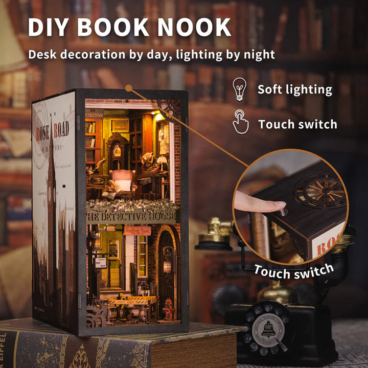 Kit de coin lecture DIY de l'agence de détectives Rose de Rokrgeek