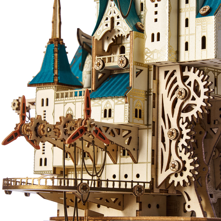 Rokrgeek Fantasy Steam Castle 3D Wooden Puzzle