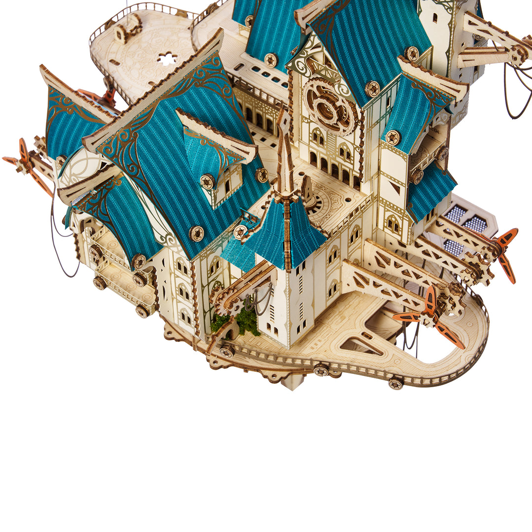Rokrgeek Fantasy Steam Castle 3D Wooden Puzzle