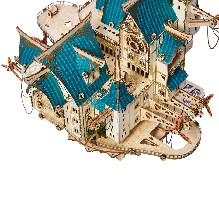Rokrgeek Fantasy Steam Castle 3D Wooden Puzzle