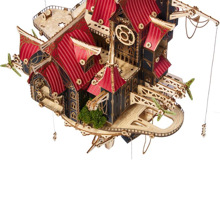 Rokrgeek Fantasy Steam Castle 3D Wooden Puzzle