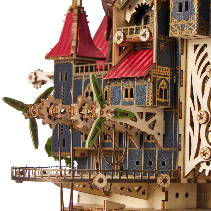 Rokrgeek Fantasy Steam Castle 3D Wooden Puzzle