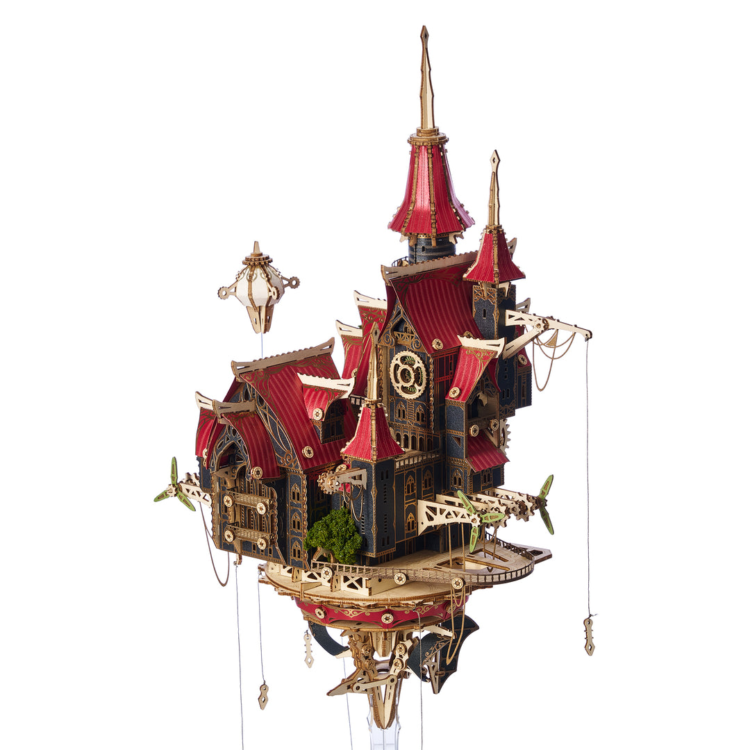 Rokrgeek Fantasy Steam Castle 3D Wooden Puzzle