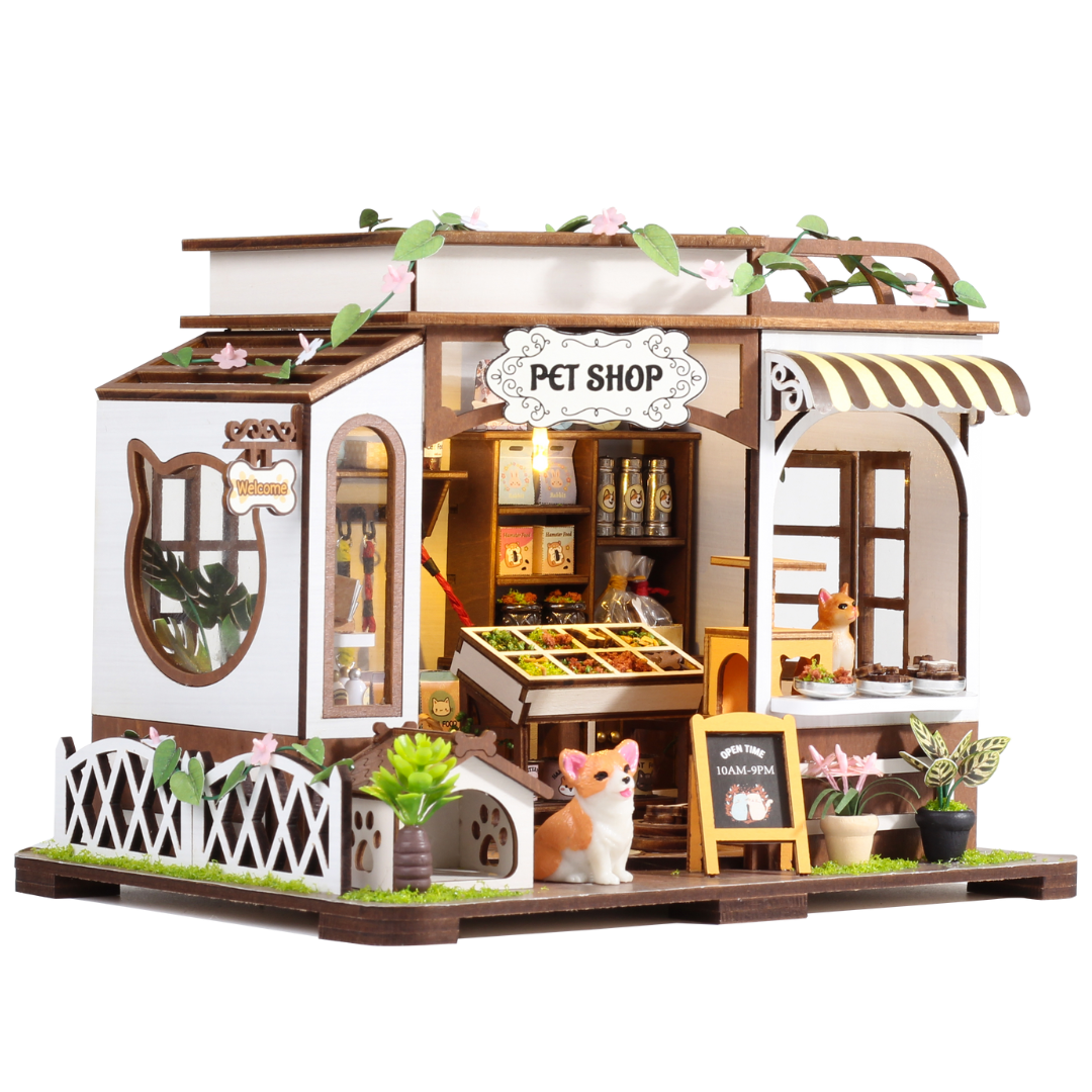 Rokrgeek Pet Shop DIY Miniaturhaus