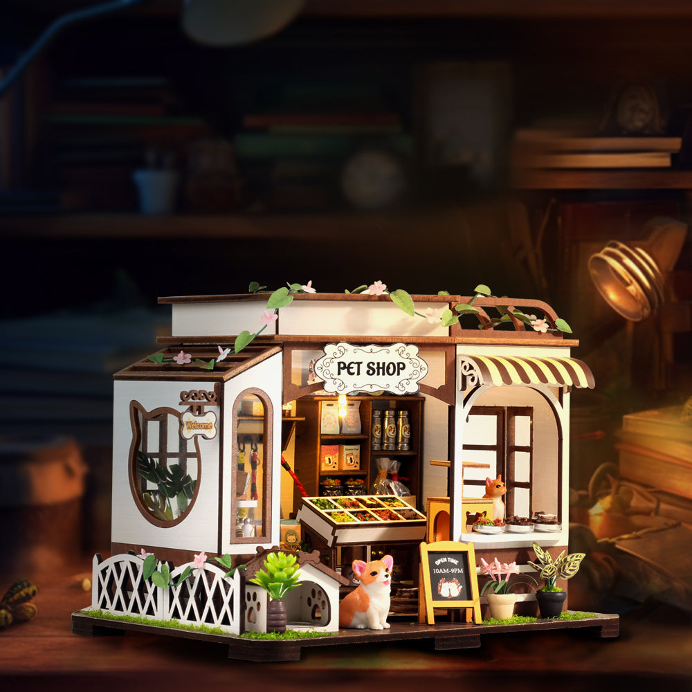 Maison miniature à faire soi-même Rokrgeek Pet Shop