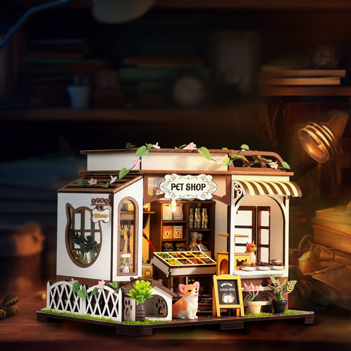 Maison miniature à faire soi-même Rokrgeek Pet Shop