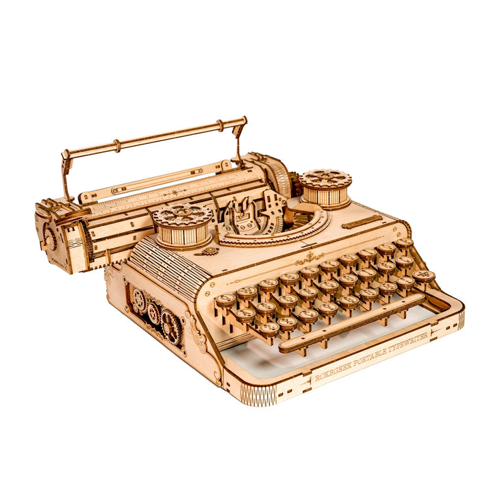 Rokrgeek Classic Typewriter 3D Wooden Puzzle