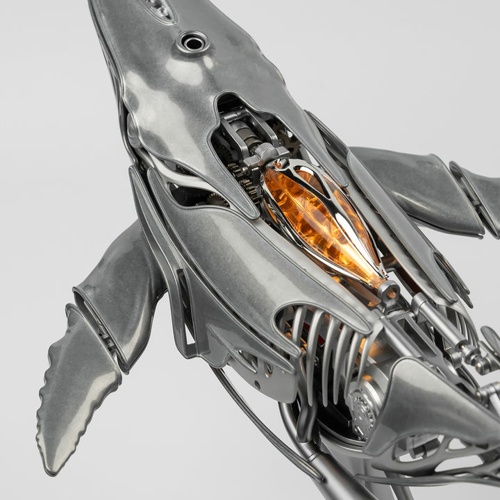 Rokrgeek Humpback Whale Mechanical Metal Model 3D Puzzle