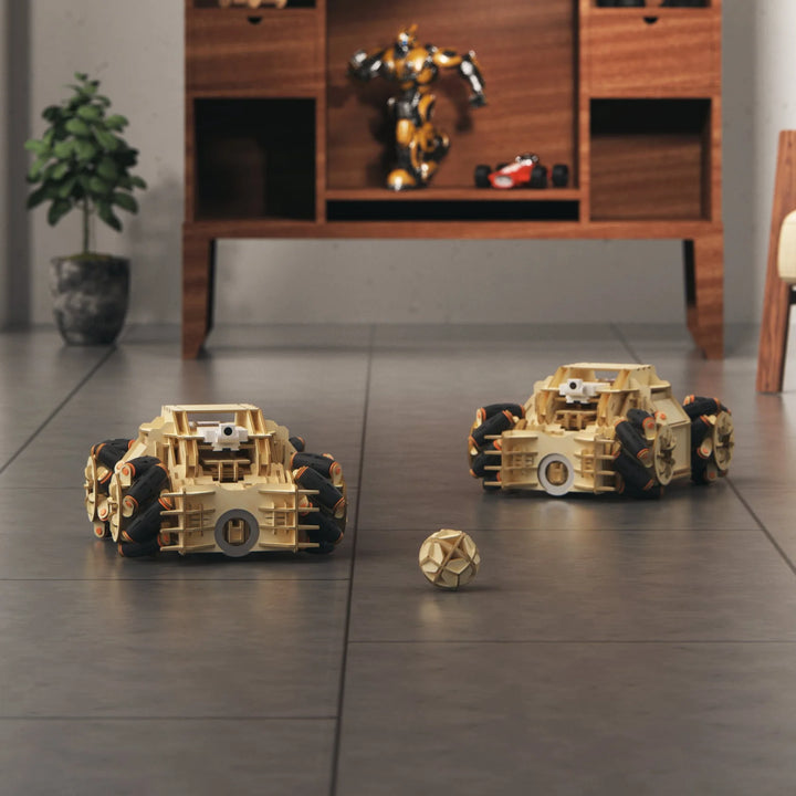 RC Soccer Chariot 3D Wooden Puzzle