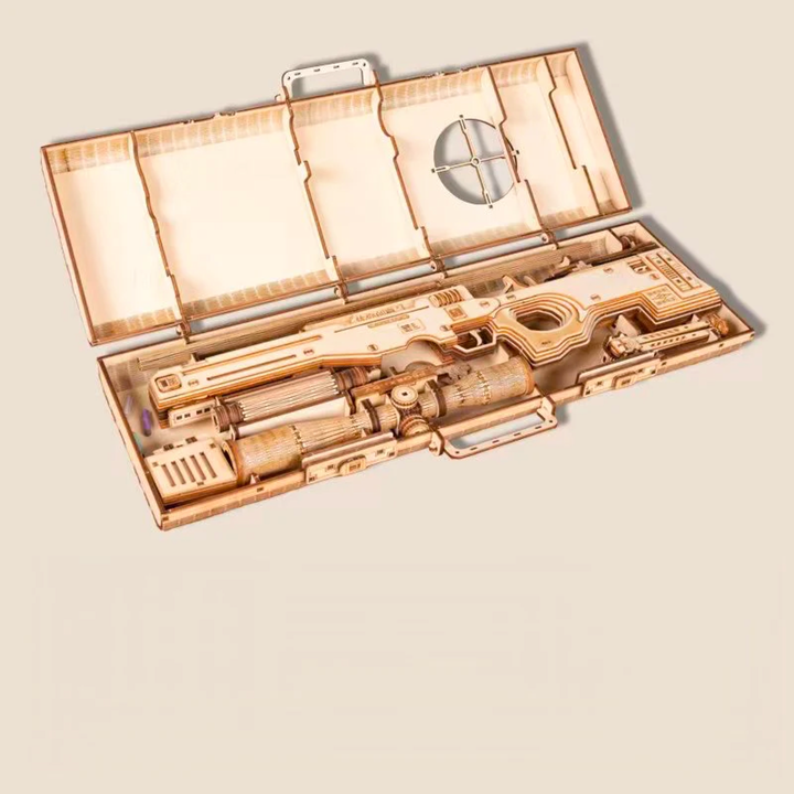 Rokrgeek AMW Sniper Army Green 3D Wooden Puzzle