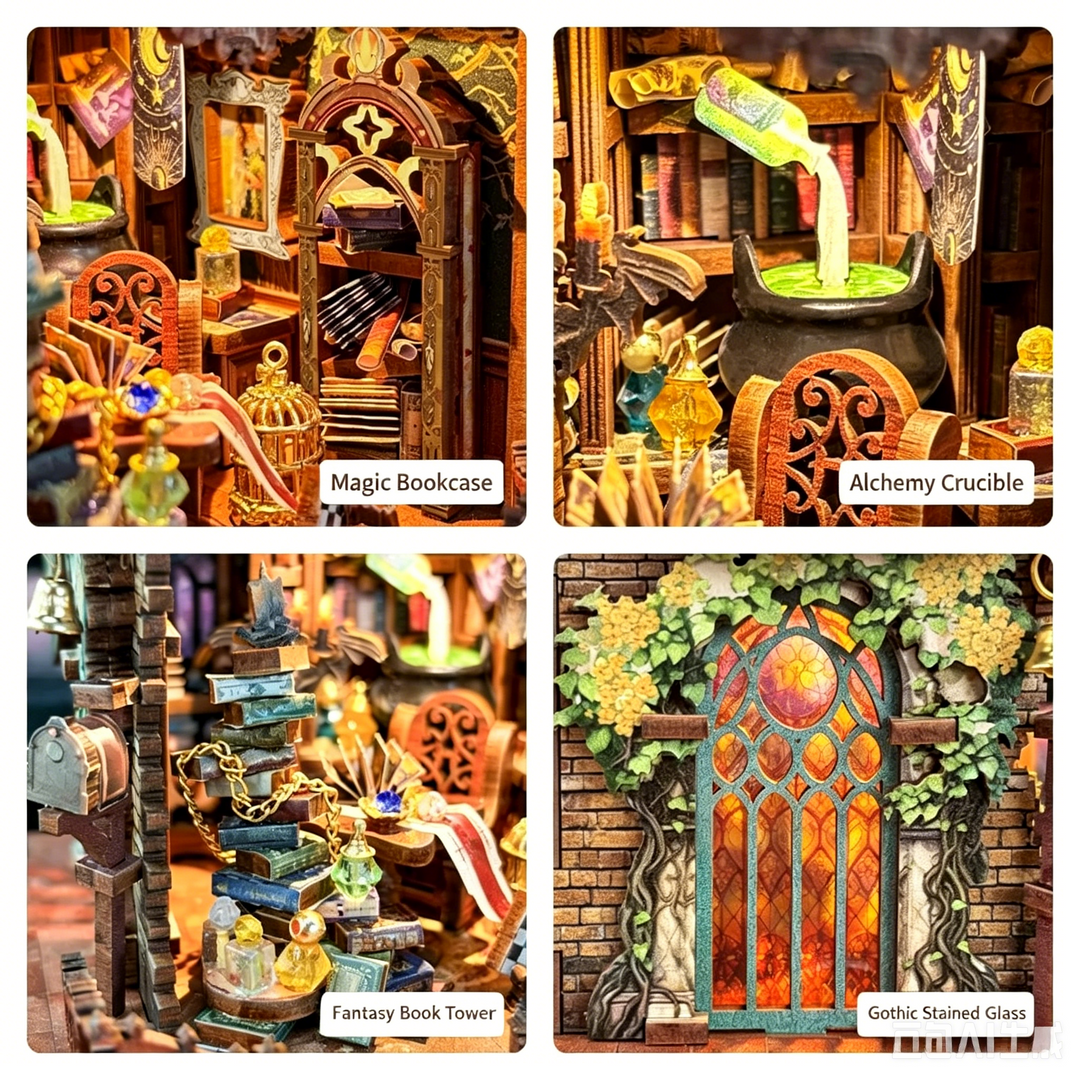 Rokrgeek Magic Clock Tower DIY Miniature Kit