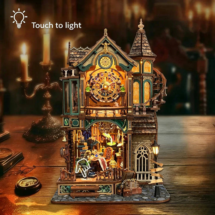 Rokrgeek Magic Clock Tower DIY Miniature Kit