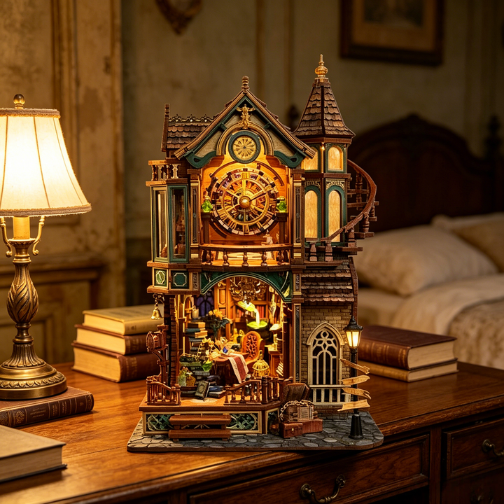 Rokrgeek Magic Clock Tower DIY Miniature Kit