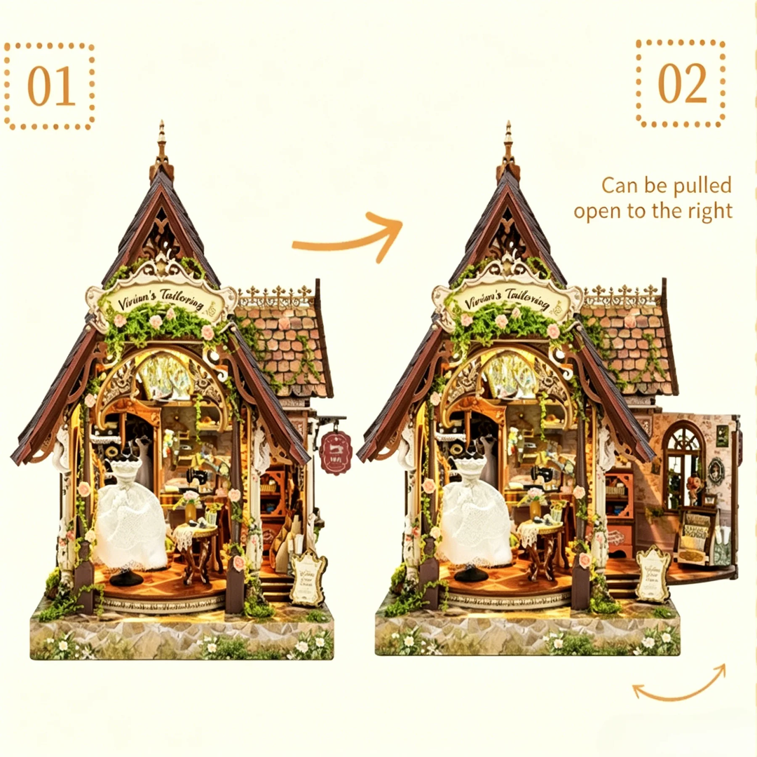 rokrgeek Dream Dress Studio DIY Miniature House Kit