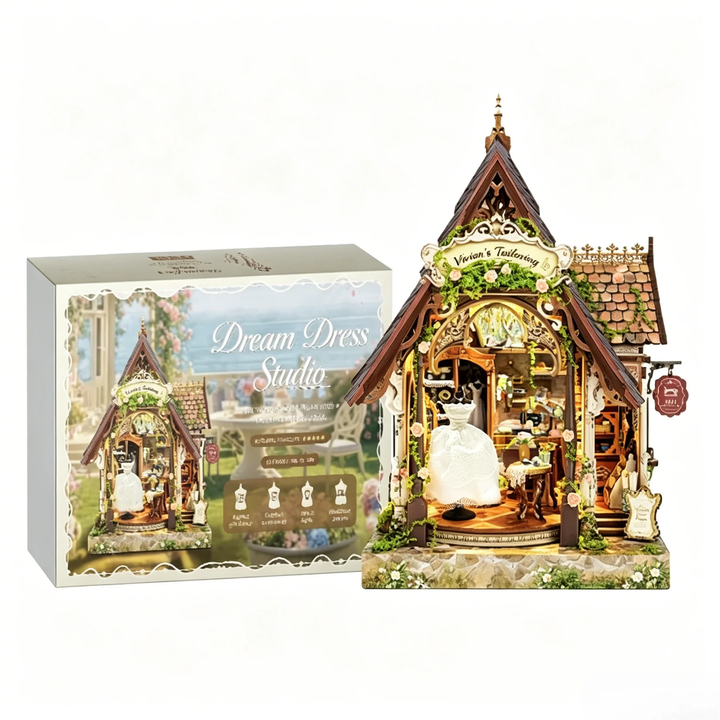 rokrgeek Dream Dress Studio DIY Miniature House Kit